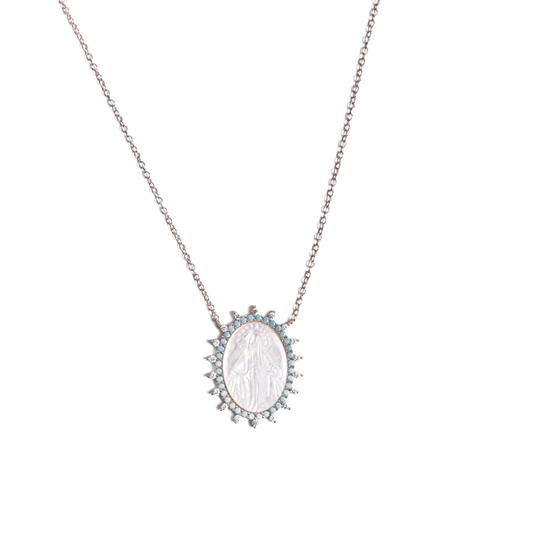 Virgen de Nácar y Turquesa